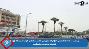 رسميًا.. حالة الطقس اليوم الإثنين في مصر تتضمن حرارة مرتفعة ورياح نشطة وملاحة مضطربة